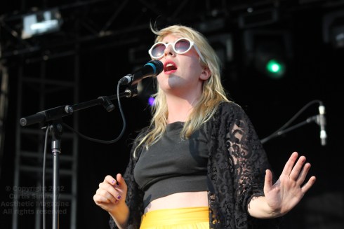 Katie Stelmanis of Austra. August 4th 2012. Photo: Curtis Sindrey