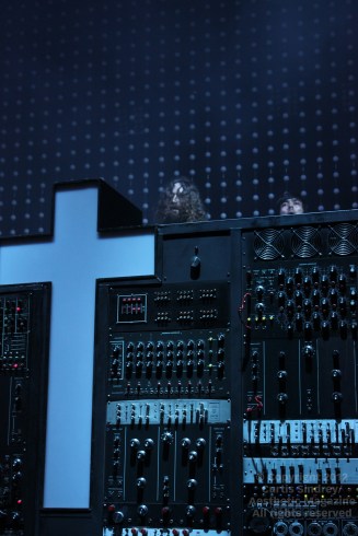 Gaspard Augé and Xavier de Rosna of Justice in Toronto. August 5th, 2012. Photo: Curtis Sindrey