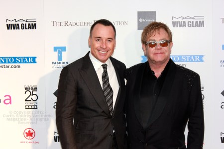 David Furnish and Sir Elton John at Fashion Cares 25 in Toronto. Photo copyright: Curtis Sindrey (2012) - All Rights Reserved 
