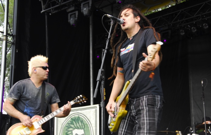 Roger Manganelli of Less Than Jake performing at Riot Fest in Toronto. (Photo: Lisa Gillan)