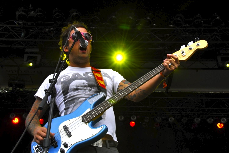 Brendan Kelly of The Lawrence Arms performing at Riot Fest, Toronto. (Photo: Lisa Gillan)