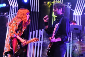 Jenny Lewis (left) and Ben Gibbard (right) of The Postal Service. (Photo: Stephen McGill/Aesthetic Magazine Toronto)