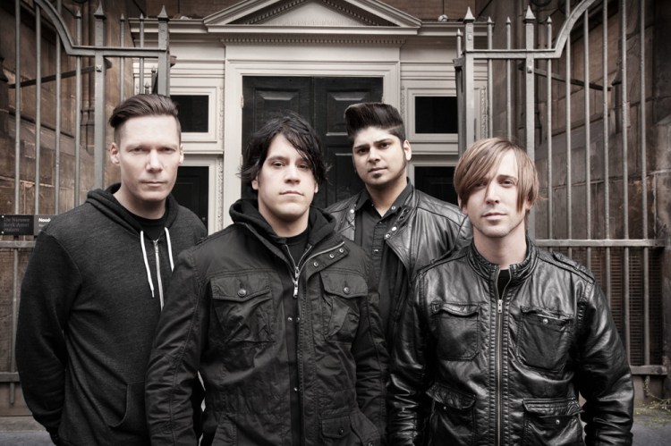 Jon Gallant of Billy Talent (center). (Photo: Dustin Rabin)