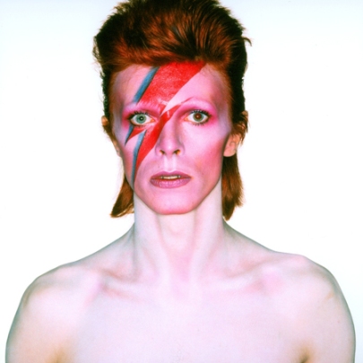 Album cover shoot for 'Aladdin Sane', 1973. (Photo: Brian Duffy. © Duffy Archive & The David Bowie Archive)
