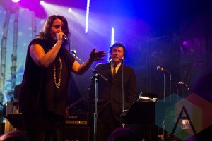 Amy Millan (left) and Andy Kim (right). (Photo: Bruce Emberley/Aesthetic Magazine Toronto)