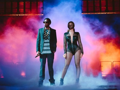Beyonce and JAY Z perform on the On The Run Tour at the Rogers Centre on Wednesday, July 9, 2014, in Toronto. (Photo by Robin Harper/Parkwood Entertainment/PictureGroup).