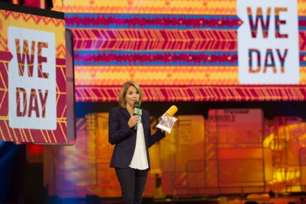 Yahoo News Global Anchor and New York Times best-selling author Katie Couric at We Day Toronto 2014. (Photo: Chris Young/Canadian Press)
