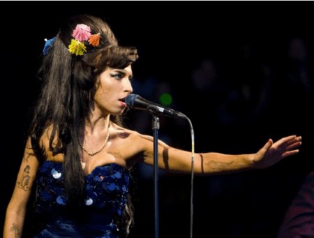 Amy Winehouse at Glastonbury 2008. (Photo: Lucia Graca)