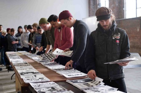 CONS Project Zine Making & Printing Workshop in Toronto. (Photo: James Morley)