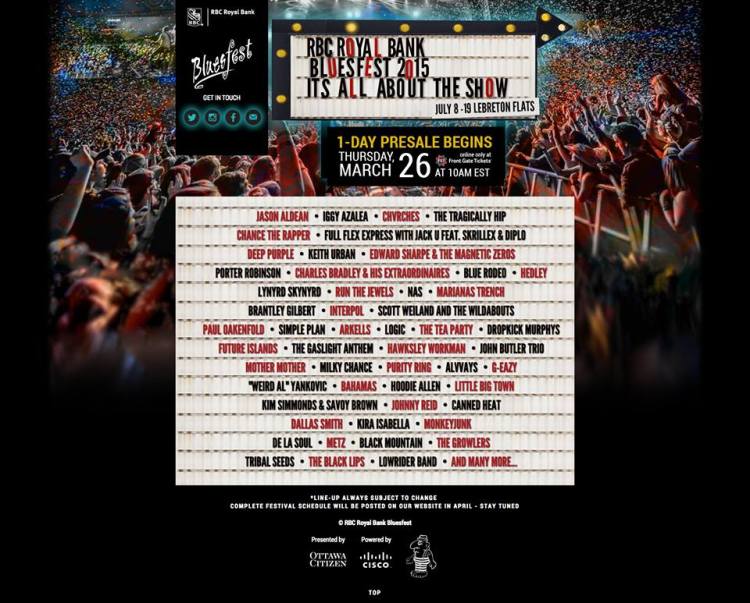 Ottawa Bluesfest 2015