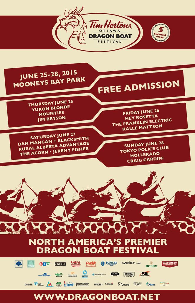 Tim Horton’s Ottawa Dragon Boat Festival 2015