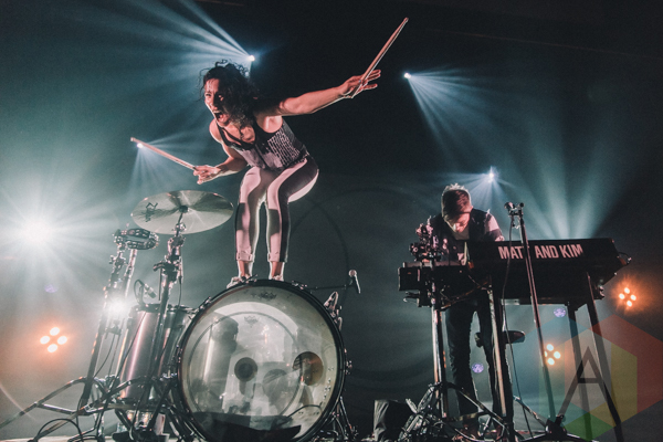 Matt and Kim performing at The Danforth Music Hall in Toronto, ON on May 18, 2015. (Photo: Rick Clifford/Aesthetic Magazine)