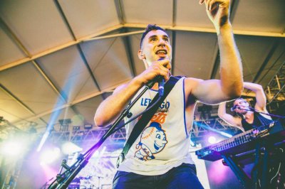 Bleachers performing at the Bonnaroo Music Festival in Manchester, TN on June 13, 2015. (Photo: Pooneh Ghana)