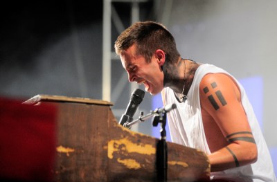 Tyler Joseph of Twenty One Pilots performing at the 2015 Life Is Beautiful Festival on Sept. 25, 2015 in Las Vegas. (Photo: Jeff Kravitz/FilmMagic)