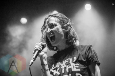 July Talk performing at Air Canada Centre in Toronto, ON on Sept. 23, 2015. (Photo: Rick Clifford/Aesthetic Magazine)