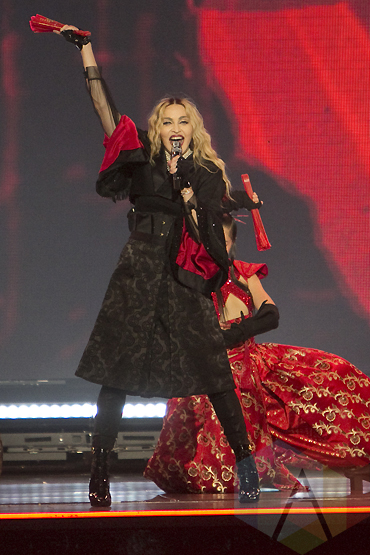 Madonna performing at the SAP Center in San Jose on October 19, 2015. (Photo: Raymond Ahner/Aesthetic Magazine)