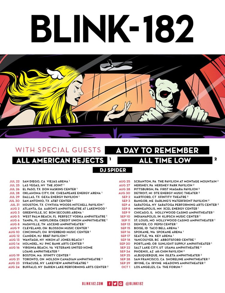 Blink 182 2016 tour
