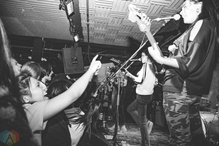 Hinds performs at Adelaide Hall in Toronto on October 26, 2016. (Photo: Rick Clifford/Aesthetic Magazine)