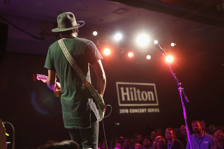 Gary Clark Jr performs at the Hilton Austin Hotel in Austin, Texas on October 28, 2016 as part of the 2016 Hilton Concert Series. (Photo: Rick Kern/Getty)
