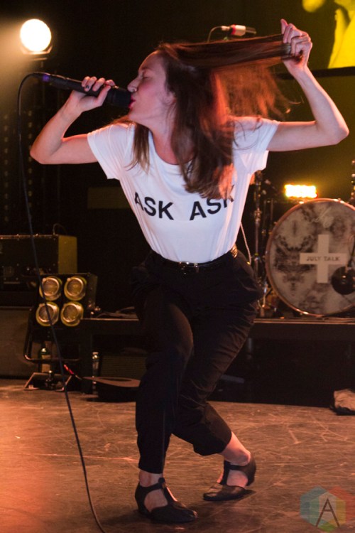 July Talk performs at the Danforth Music Hall in Toronto on October 28, 2016. (Photo: Alyssa Balistreri/Aesthetic Magazine)