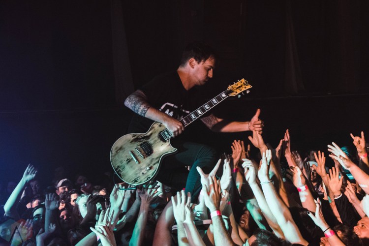 Beartooth performs at the Mr. Smalls Funhouse in Pittsburgh on November 5, 2016. (Photo: Aaron Eck/Aesthetic Magazine)