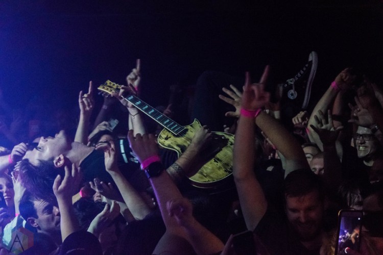 Beartooth performs at the Mr. Smalls Funhouse in Pittsburgh on November 5, 2016. (Photo: Aaron Eck/Aesthetic Magazine)