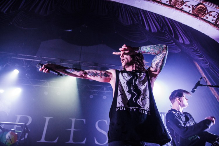 Blessthefall performs at the Opera House in Toronto on November 18, 2016. (Photo: Kelsey Giesbrecht/Aesthetic Magazine)