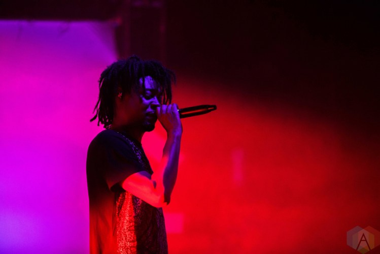Danny Brown performs at the Town Ballroom in Buffalo, New York on November 3, 2016. (Photo: Josh Ladouceur/Aesthetic Magazine)