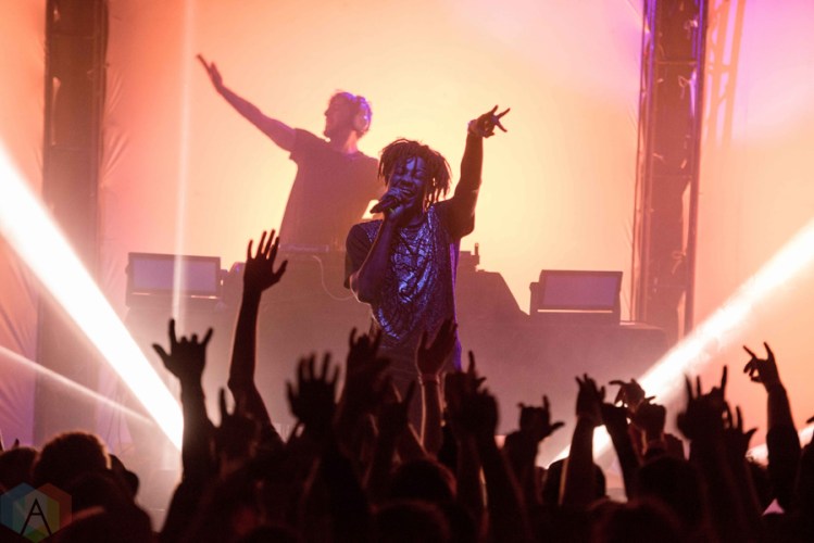 Danny Brown performs at the Town Ballroom in Buffalo, New York on November 3, 2016. (Photo: Josh Ladouceur/Aesthetic Magazine)