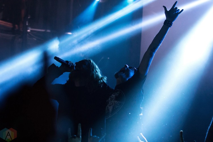 Dark Tranquillity performs at the Mod Club in Toronto on November 12, 2016. (Photo: Theo Rallis/Aesthetic Magazine)