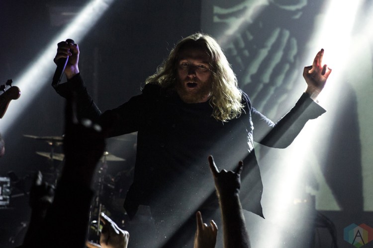Dark Tranquillity performs at the Mod Club in Toronto on November 12, 2016. (Photo: Theo Rallis/Aesthetic Magazine)