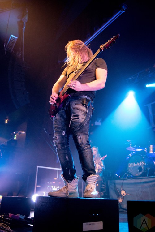 Delain performs at the O2 Ritz Manchester in Manchester, UK on November 12, 2016. (Photo: Gunnar Mallon/Aesthetic Magazine)