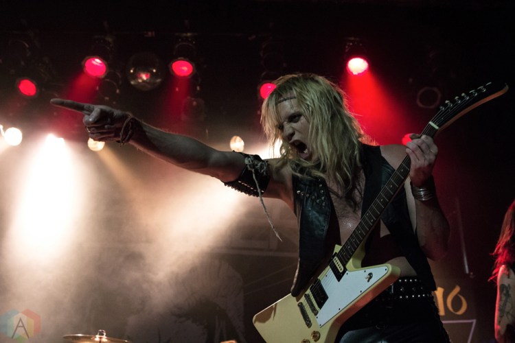 Enforcer performs at the Mod Club in Toronto on November 12, 2016. (Photo: Theo Rallis/Aesthetic Magazine)