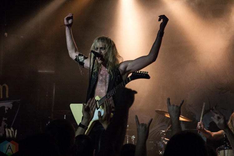 Enforcer performs at the Mod Club in Toronto on November 12, 2016. (Photo: Theo Rallis/Aesthetic Magazine)