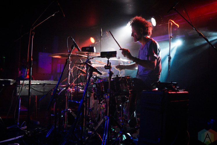 Jojo Mayer / Nerve perform at the O2 Academy Sheffield in Sheffield, UK on November 4, 2016. (Photo: Gunnar Mallon/Aesthetic Magazine)