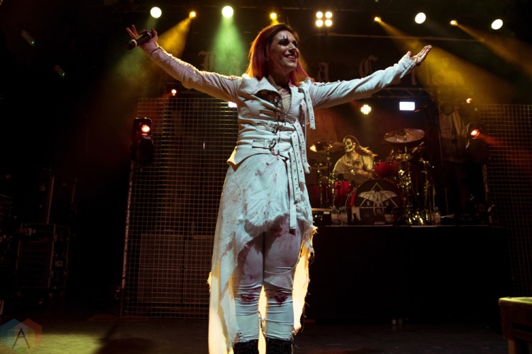 Lacuna Coil performs at KOKO in London, UK on November 11, 2016. (Photo: Rossi Ivanova/Aesthetic Magazine)