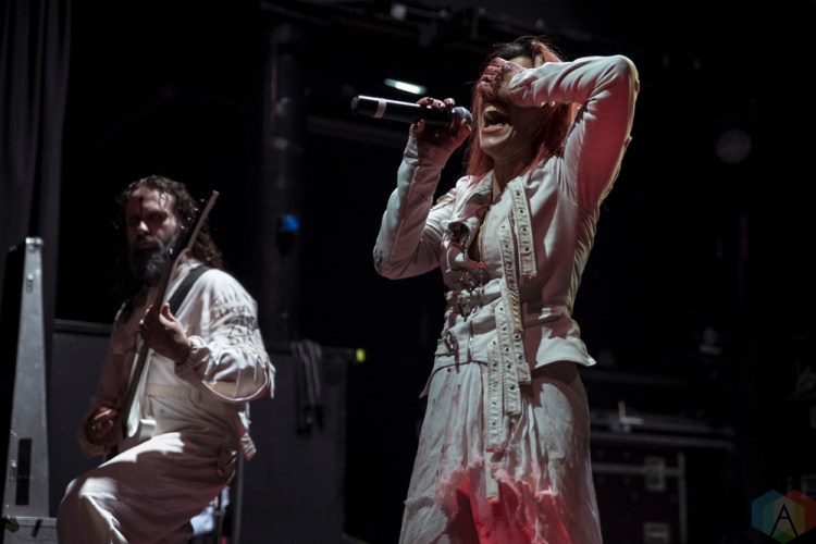 Lacuna Coil performs at KOKO in London, UK on November 11, 2016. (Photo: Rossi Ivanova/Aesthetic Magazine)