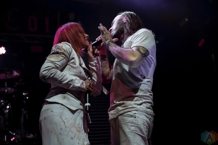 Lacuna Coil performs at KOKO in London, UK on November 11, 2016. (Photo: Rossi Ivanova/Aesthetic Magazine)