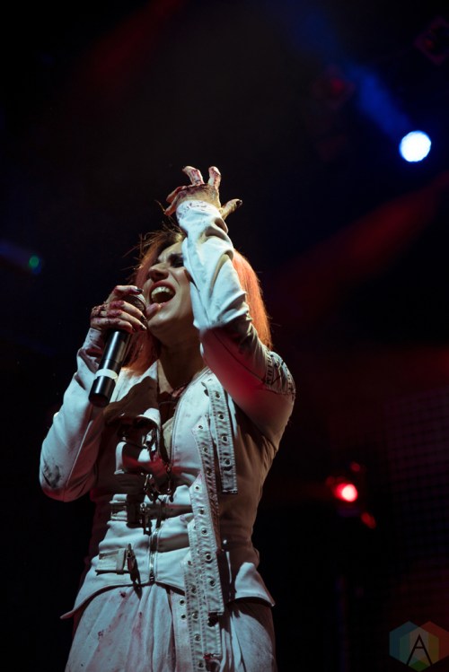 Lacuna Coil performs at KOKO in London, UK on November 11, 2016. (Photo: Rossi Ivanova/Aesthetic Magazine)