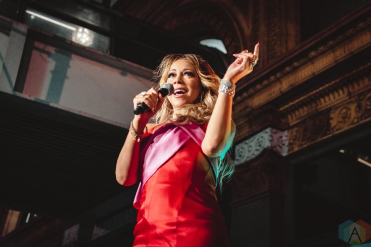 Mariah Carey performs at Hudson’s Bay / Saks Fifth Avenue in Toronto on November 3, 2016. (Photo: Anthony D'Elia/Aesthetic Magazine)