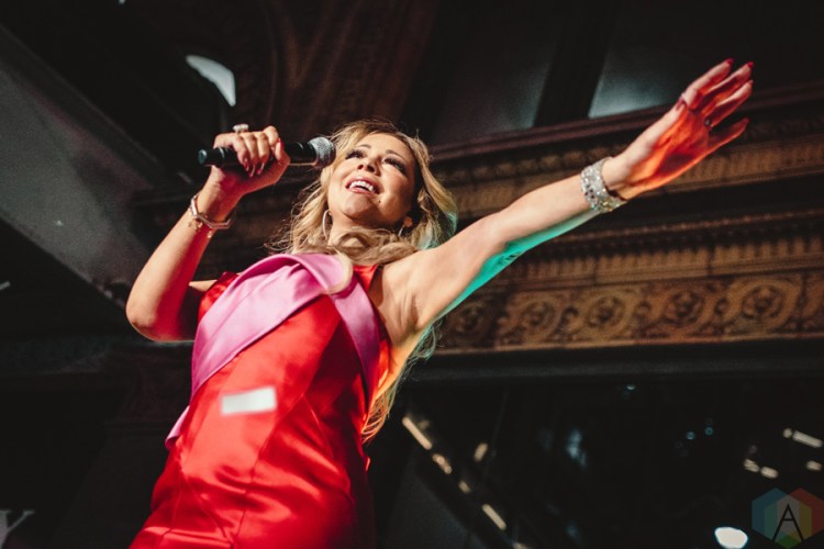 Mariah Carey performs at Hudson’s Bay / Saks Fifth Avenue in Toronto on November 3, 2016. (Photo: Anthony D'Elia/Aesthetic Magazine)