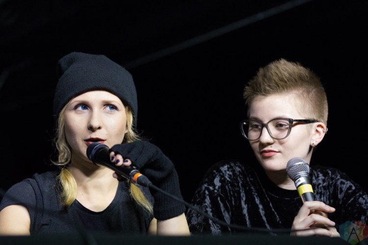 Pussy Riot appears at the Velvet Underground in Toronto on November 12, 2016. (Photo: Brendan Albert/Aesthetic Magazine)