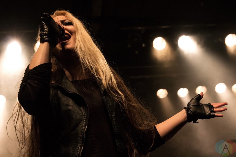 The Agonist performs at the Phoenix Concert Theatre in Toronto on November 6, 2016. (Photo: Theo Rallis/Aesthetic Magazine)