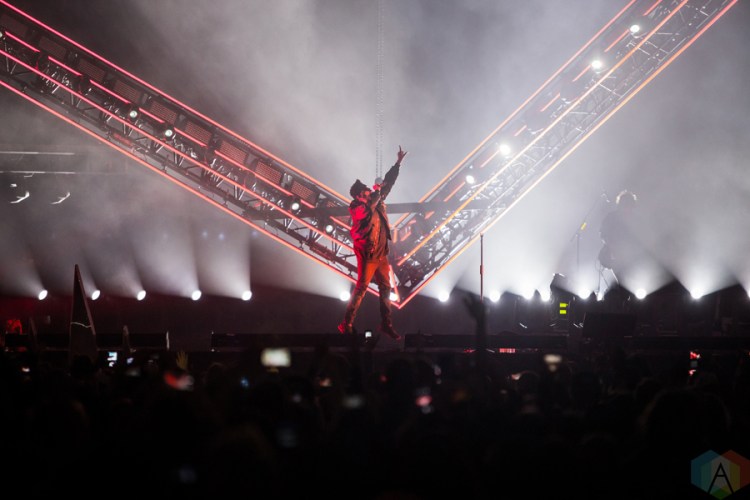 The Weeknd performs at iHeartRadio Jingle Ball North at the Air Canada Centre in Toronto on November 25, 2016. (Photo: Brandon Newfield/Aesthetic Magazine)