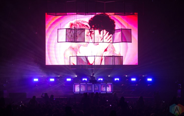 Flume performs at the Contact Winter Music Festival at BC Place in Vancouver on December 26, 2016. (Photo: Isaac Wray/Aesthetic Magazine)