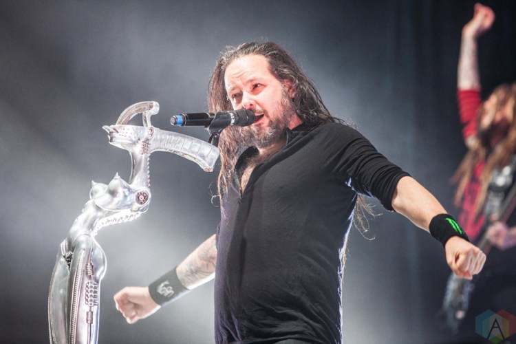 Korn performs at Manchester Arena in Manchester, UK on December 12, 2016. (Photo: Priti Shikotra/Aesthetic Magazine)