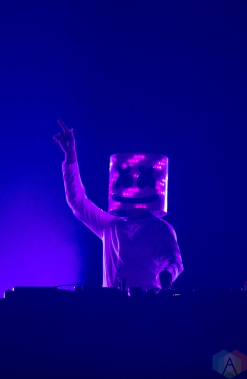 Marshmello performs at the Contact Winter Music Festival at BC Place in Vancouver on December 27, 2016. (Photo: Isaac Wray/Aesthetic Magazine)