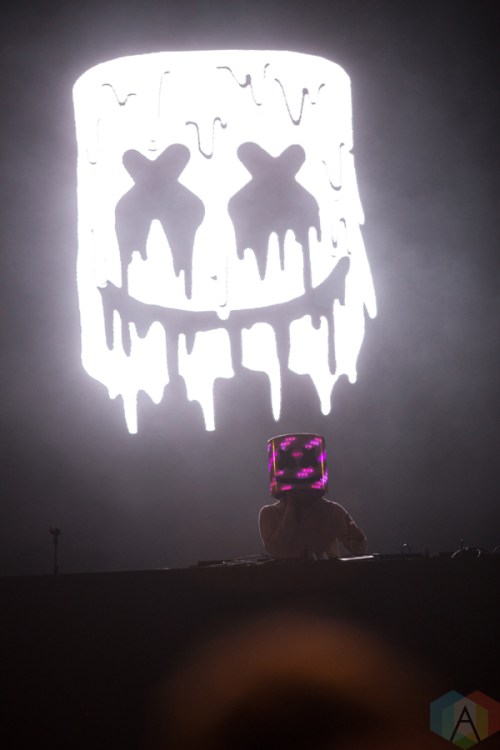 Marshmello performs at the Contact Winter Music Festival at BC Place in Vancouver on December 27, 2016. (Photo: Isaac Wray/Aesthetic Magazine)