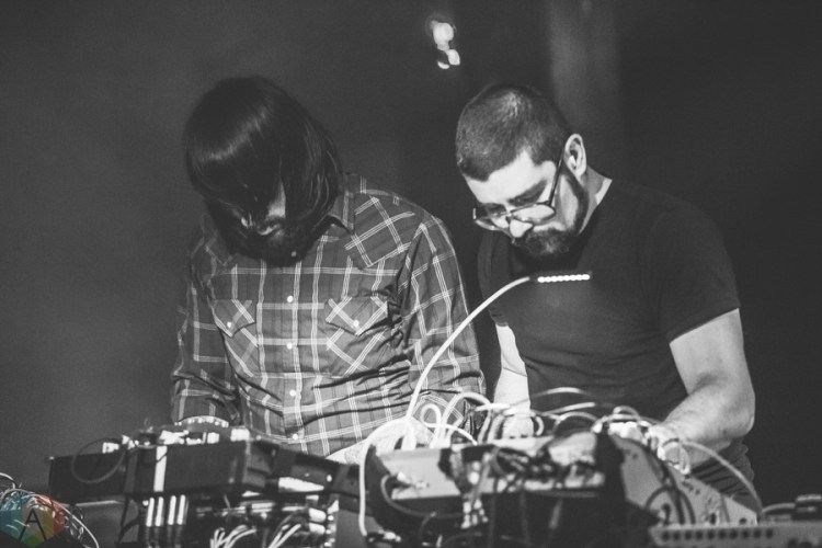 MSTRKRFT performs at the Hoxton in Toronto on December 3, 2016. (Photo: Brendan Albert/Aesthetic Magazine)