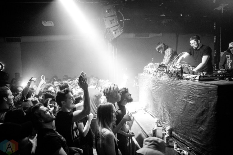 MSTRKRFT performs at the Hoxton in Toronto on December 3, 2016. (Photo: Brendan Albert/Aesthetic Magazine)